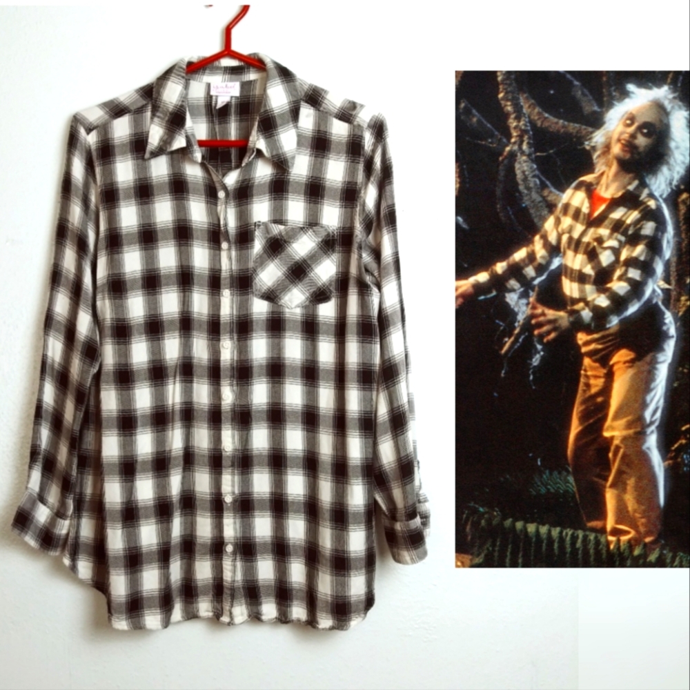 Isabel Maternity Women's M Plaid Tops Tunic Shirt